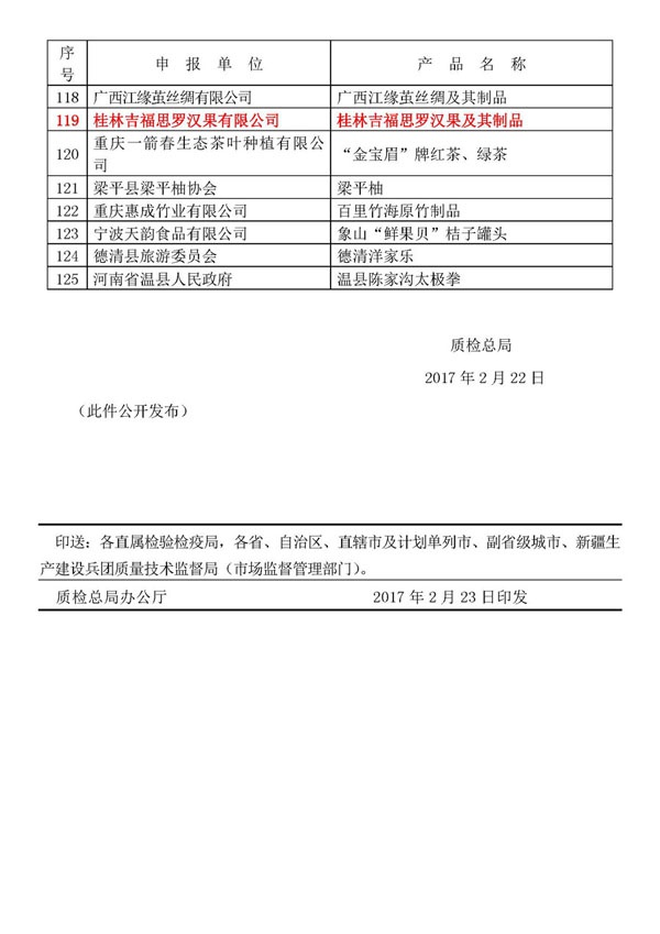 桂林吉福思罗汉果有限公司